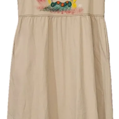 ABITO LUNGO IN  COTONE  TESTA DI MORA