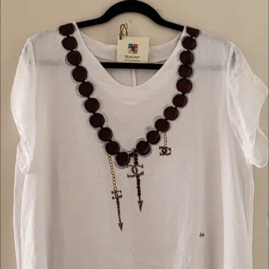 ABITO IN LINO BIANCO ROSARIO