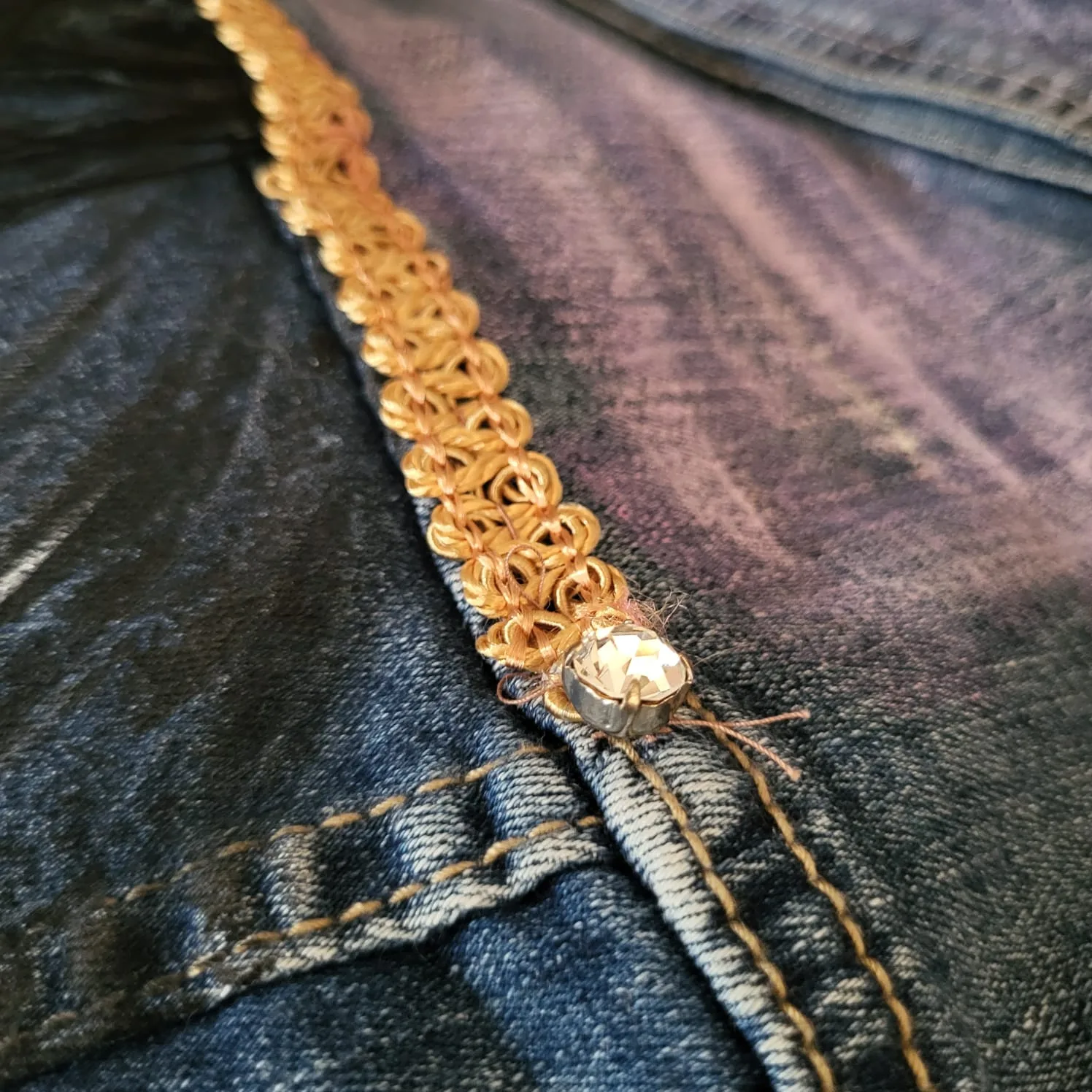 GIACCA JEANS VISO DONNA CON OCCHIALI VINTAGE - immagine 6