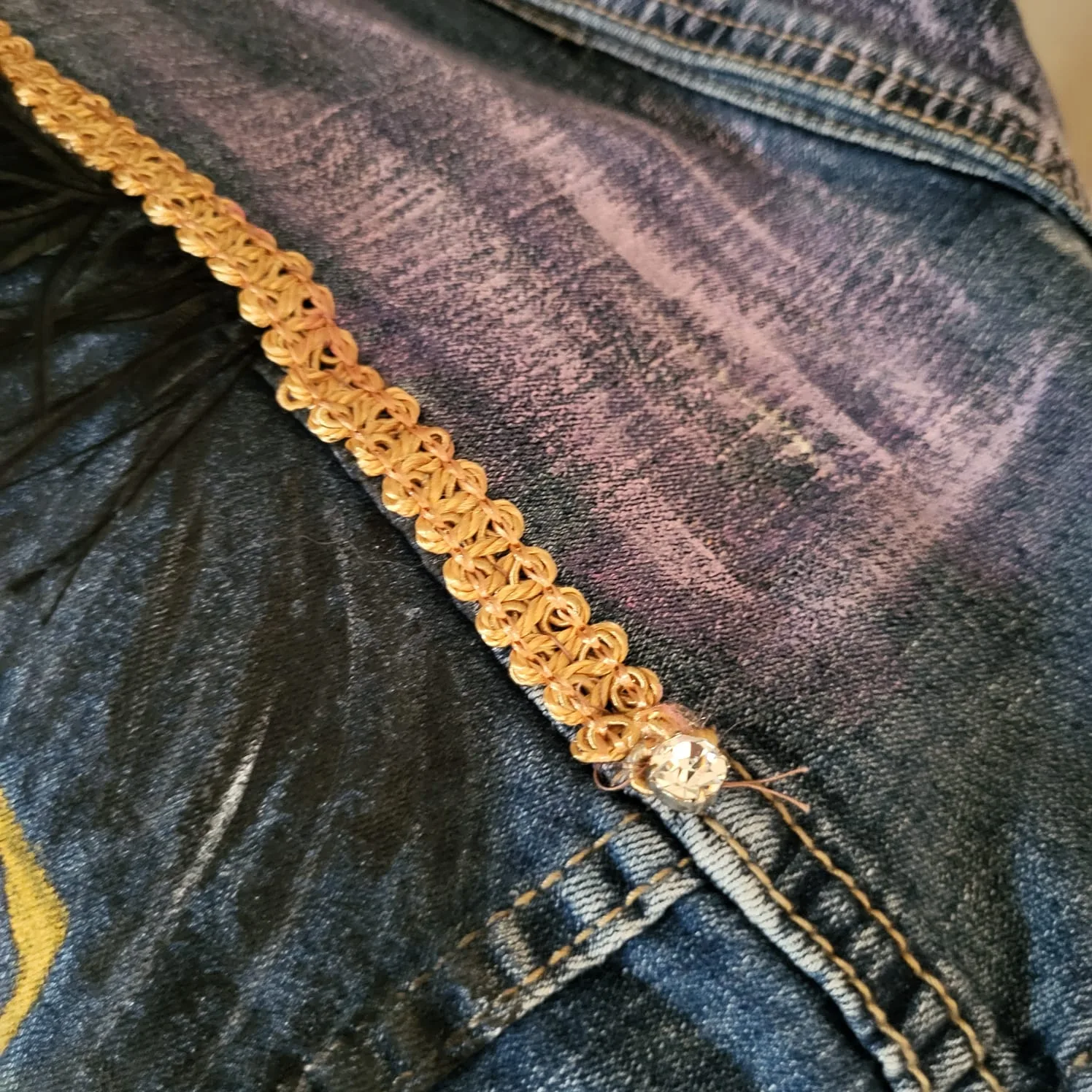 GIACCA JEANS VISO DONNA CON OCCHIALI VINTAGE - immagine 5