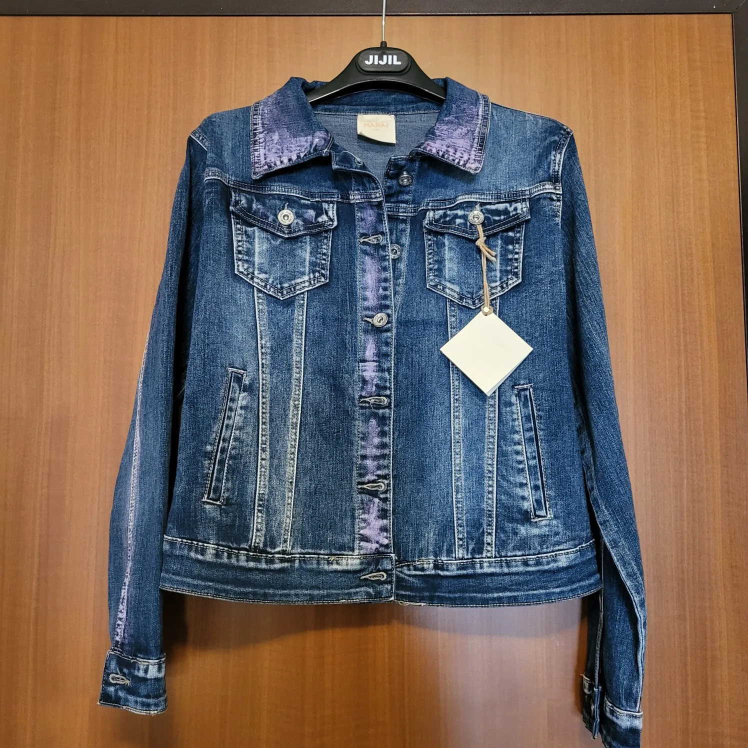 GIACCA JEANS VISO DONNA CON OCCHIALI VINTAGE - immagine 2