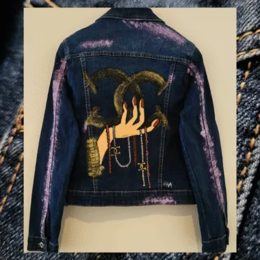 GIACCA JEANS MANO CARTOON - BIS